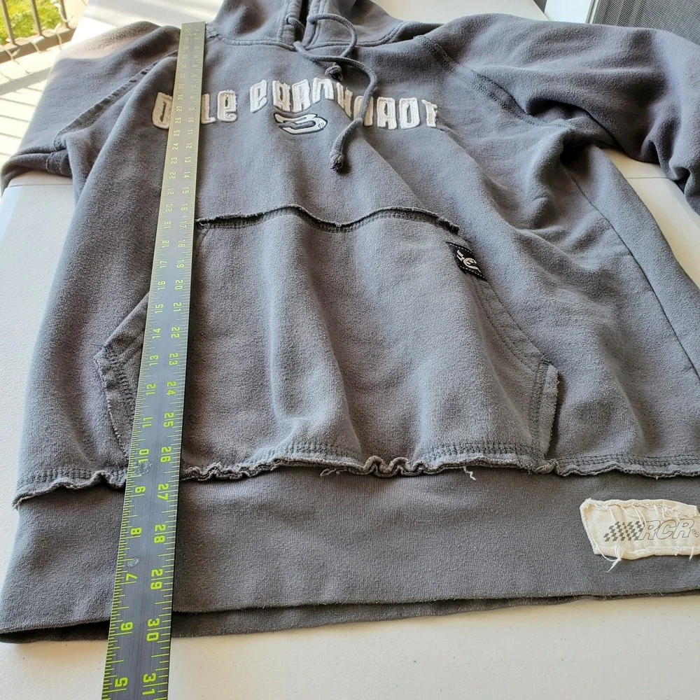 Dale Earnhardt #3‎ NASCAR Hoodie Mens Medium Gray Chase Authentic Pullover
